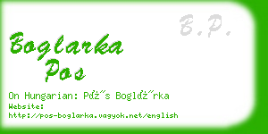 boglarka pos business card